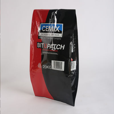 البلاستيك الكلب 20kg أغذية الحيوانات الأليفة التعبئة والتغليف حقيبة الألومنيوم احباط شقة أسفل كيس مجمعة الجانب