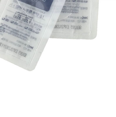 2 مللي 3 مللي 5 مللي كيس تغليف سائل يمكن التخلص منه 75٪ كيس تغليف جل كحول