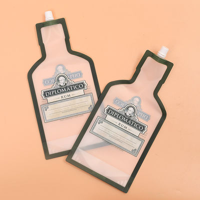 OPP مغلفة الطباعة الوقوف السائل صنبور الحقيبة 60mic للمشروبات